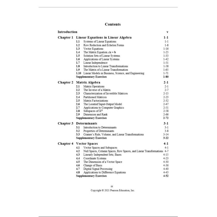 Algebra And Its Applications 6th Edition By David C. Lay 3