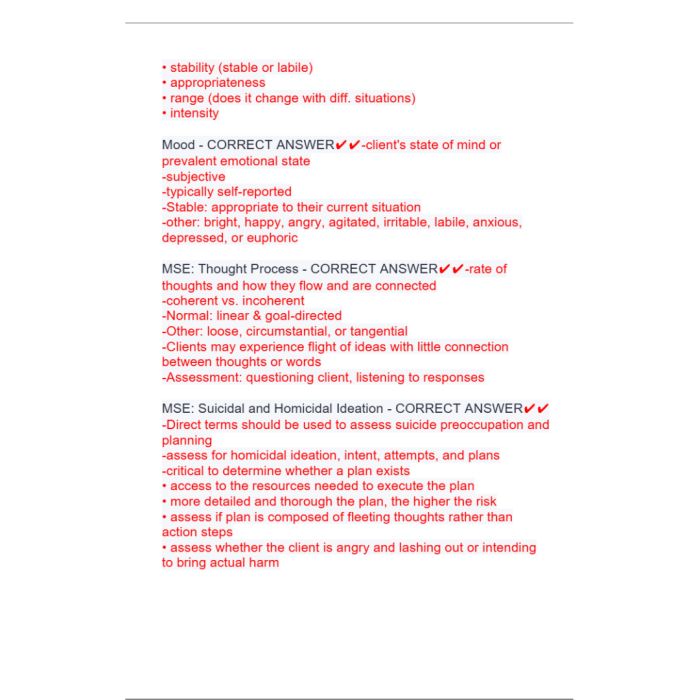 Exam 3 Nr548 Nr 548 202420252026 Psychiatric Assessment For The Psy 3