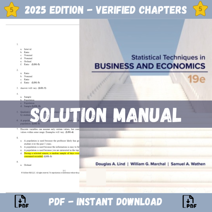 F:New TBNew SolutionManual SolutionSolution Manual - Statistical Techniques in Business and Economics, 19th Edition (Lind, 2023)