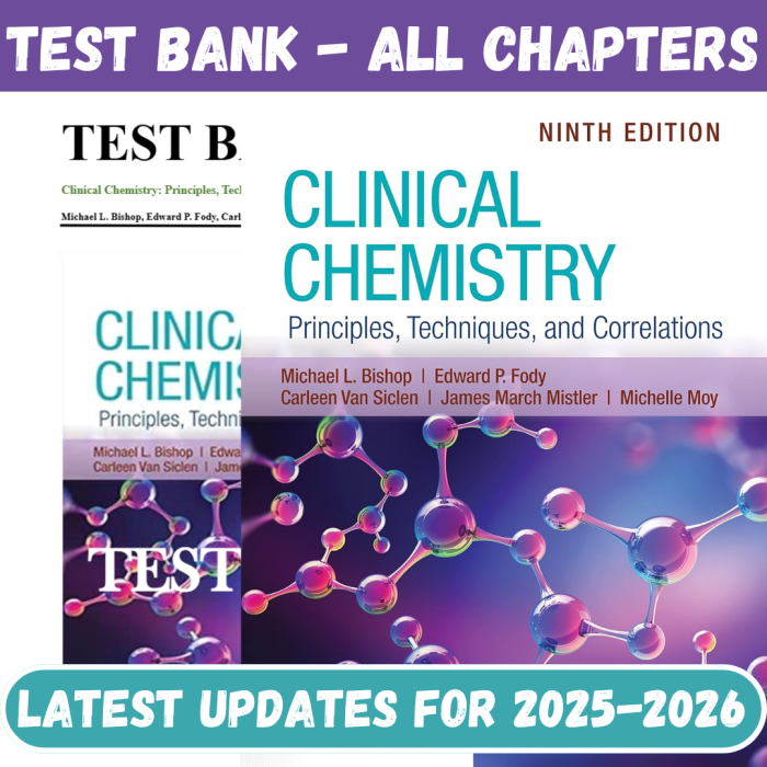 Clinical Chemistry Principles Techniques and Correlations 9th Edition By Bishop