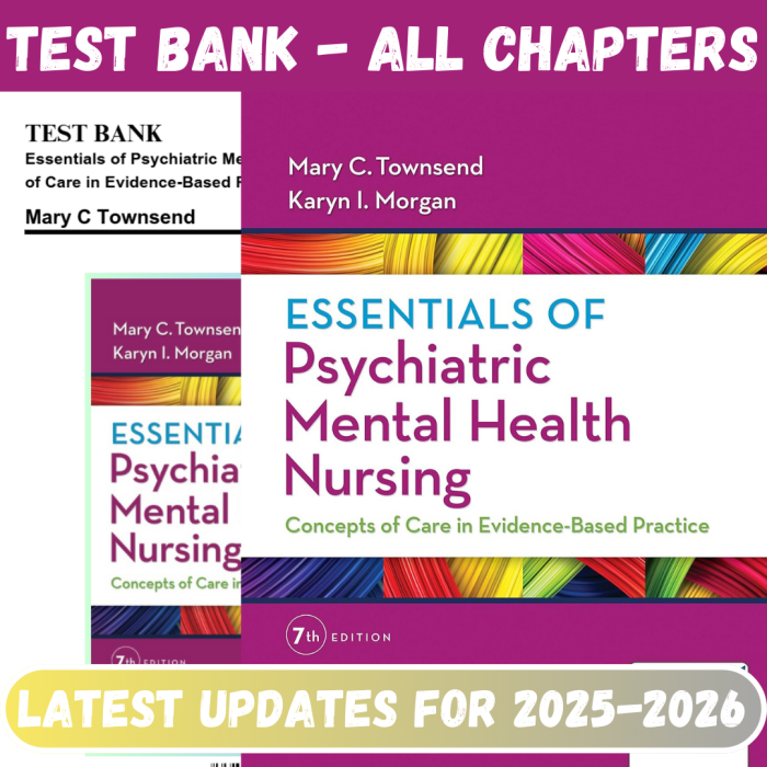 Essentials of Psychiatric Mental Health Nursing 7th Edition By Townsend, Morgan
