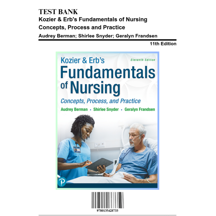 Test Bank For Fundamentals of Nursing Concepts Process and Practice 11th Edition By Audrey T Berman Test Bank Guide 2