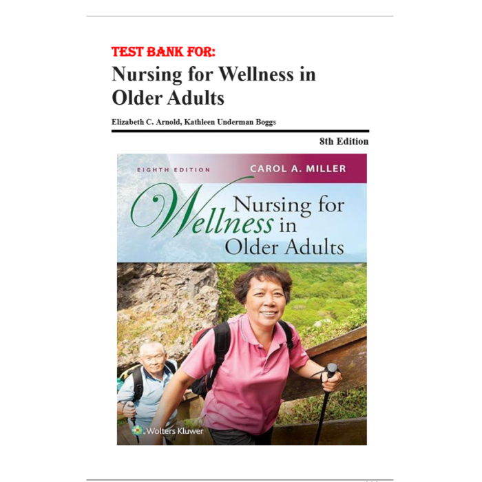 Test Bank For Nursing for Wellness in Older Adults 8th Edition By Carol A Miller Test Bank Guide 2