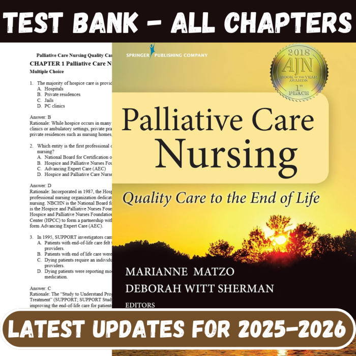Palliative Care Nursing Quality Care to the End of Life 5th Edition By FAAN Matzo