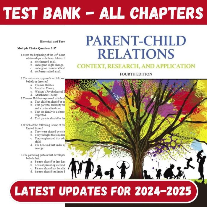 Parent-Child Relations Context, Research, and Application 4th Edition ByPhyllis Heath