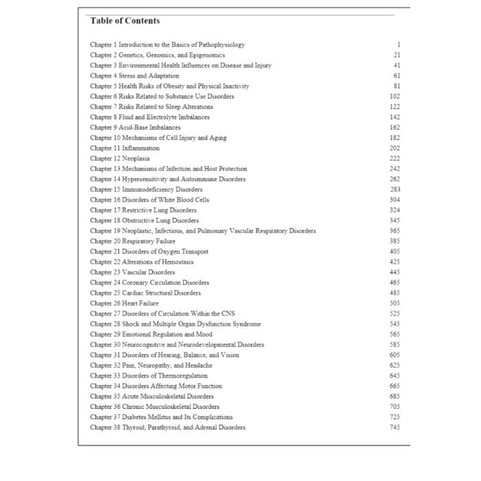 Test Bank For Pathophysiology Concepts of Human Disease 1st Edition By Sorenson Test Bank Guide 3