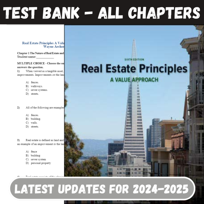 Test Bank For Principles A Value Approach 6th Edition by David Ling and Wayne Archer