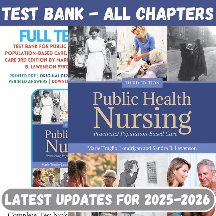 Public Health Nursing Practicing Population-Based Care 3rd Edition By Marie
