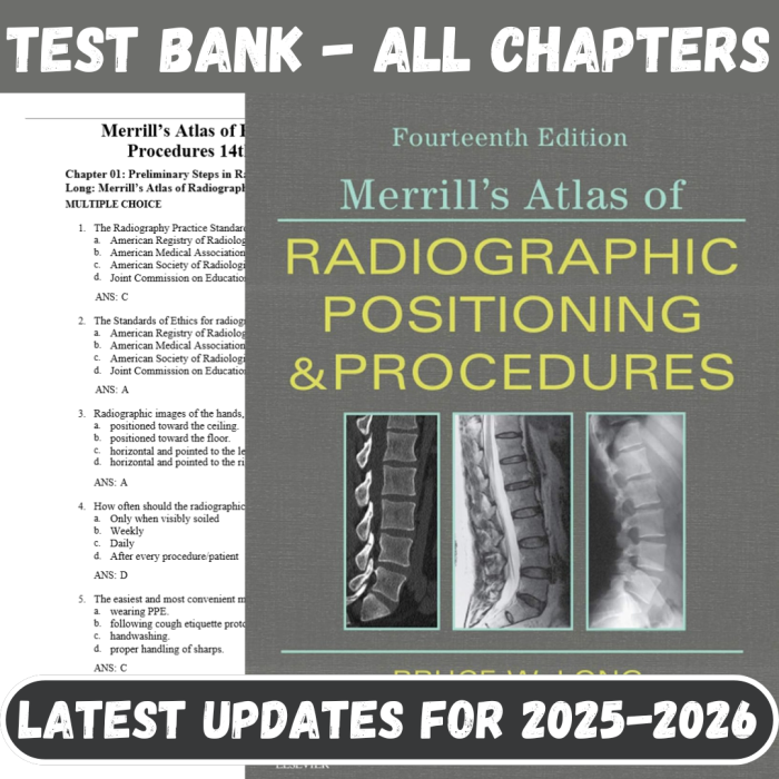 Radiographic Positioning and Procedures 14th Edition By Bruce W