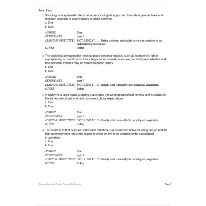 Test Bank For Sociology in Our Times 11th Edition By Kendall Test Bank Guide 3
