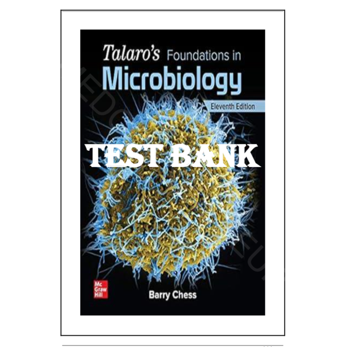 Test Bank For Talaros Foundations in Microbiology 11th Edition by Barry Chess Test Bank Guide 2
