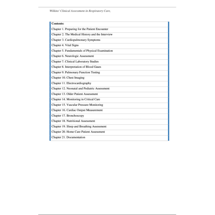 Test Bank For Wilkins Clinical Assessment in Respiratory Care 9th Edition by Albert J Heuer Test Bank Guide 2
