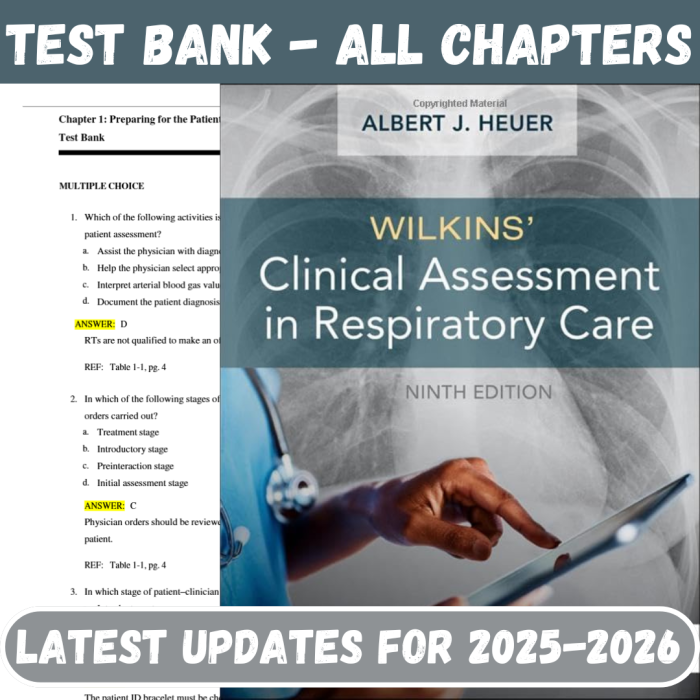 Wilkins’ Clinical Assessment in Respiratory Care, 9th Edition by Albert J. Heuer