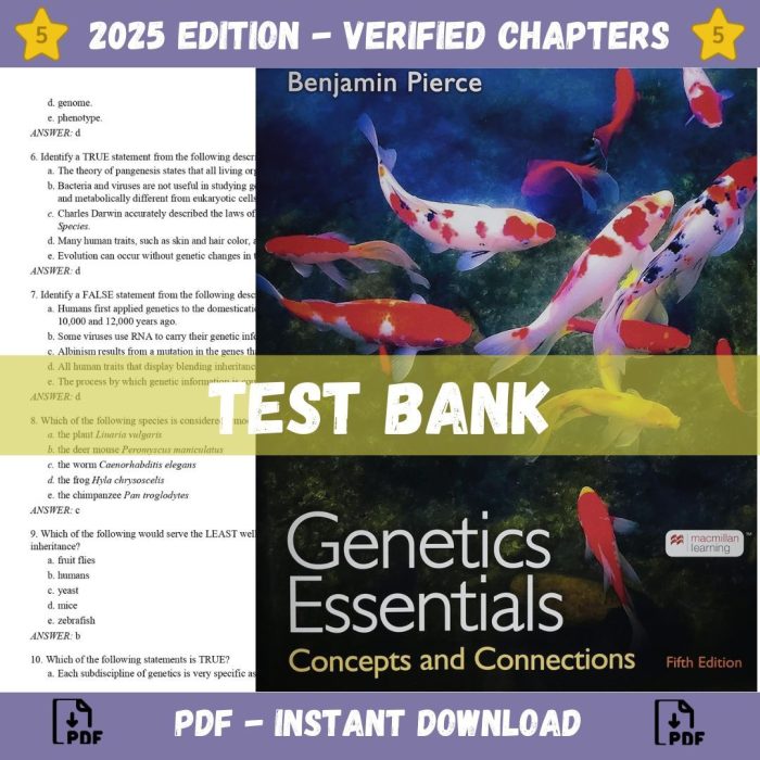 Genetics Essentials-Concepts and Connections