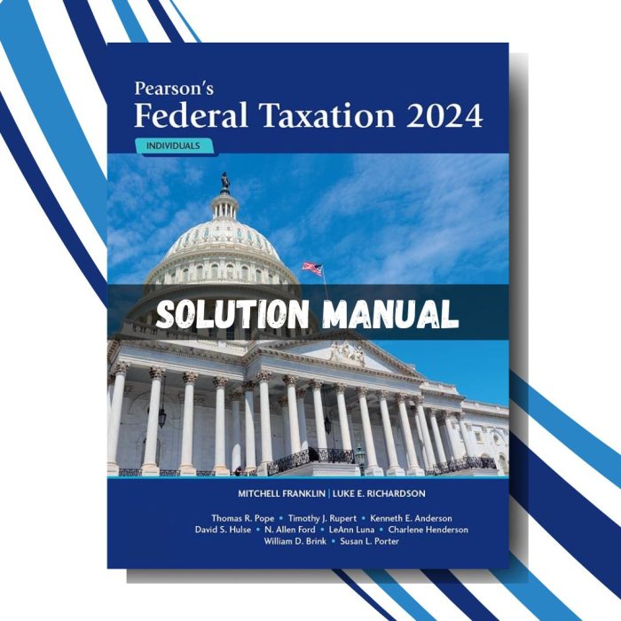 Pearson's Federal Taxation 2024 Individuals 37th Ed
