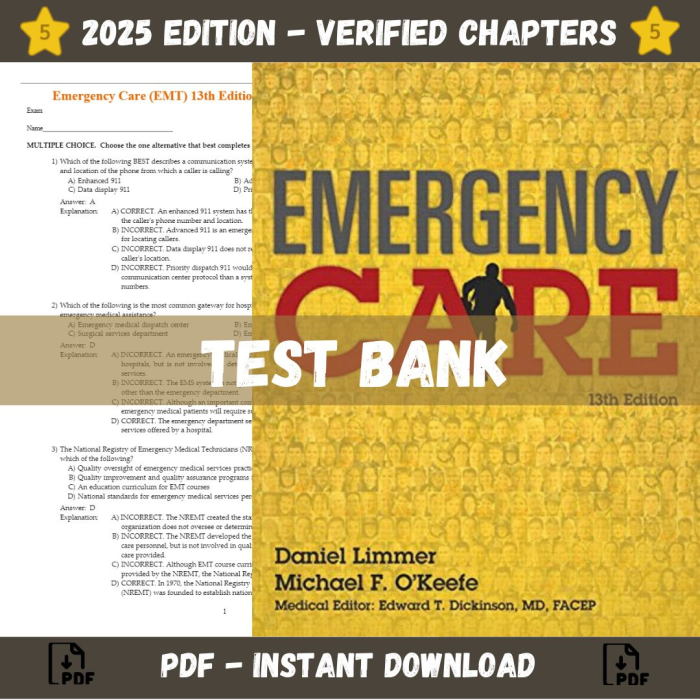 Emergency Care (EMT) 13th Edition (Daniel Limmer, 2016)