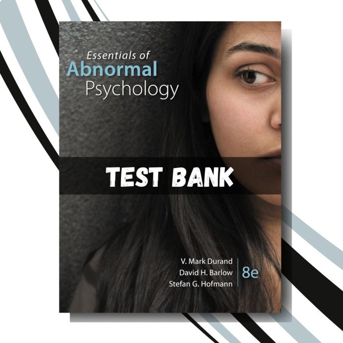 Essentials of Abnormal Psychology 8th Ed