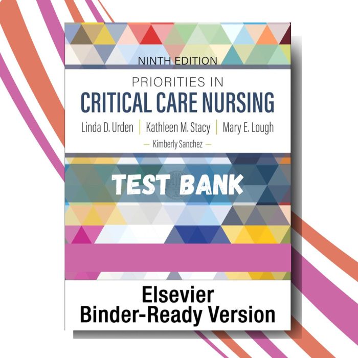 Test bank for Priorities in Critical Care Nursing 9th Edition (Urden)